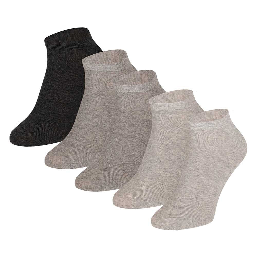 Chaussettes de sport pour hommes - Grises - Lot de 5