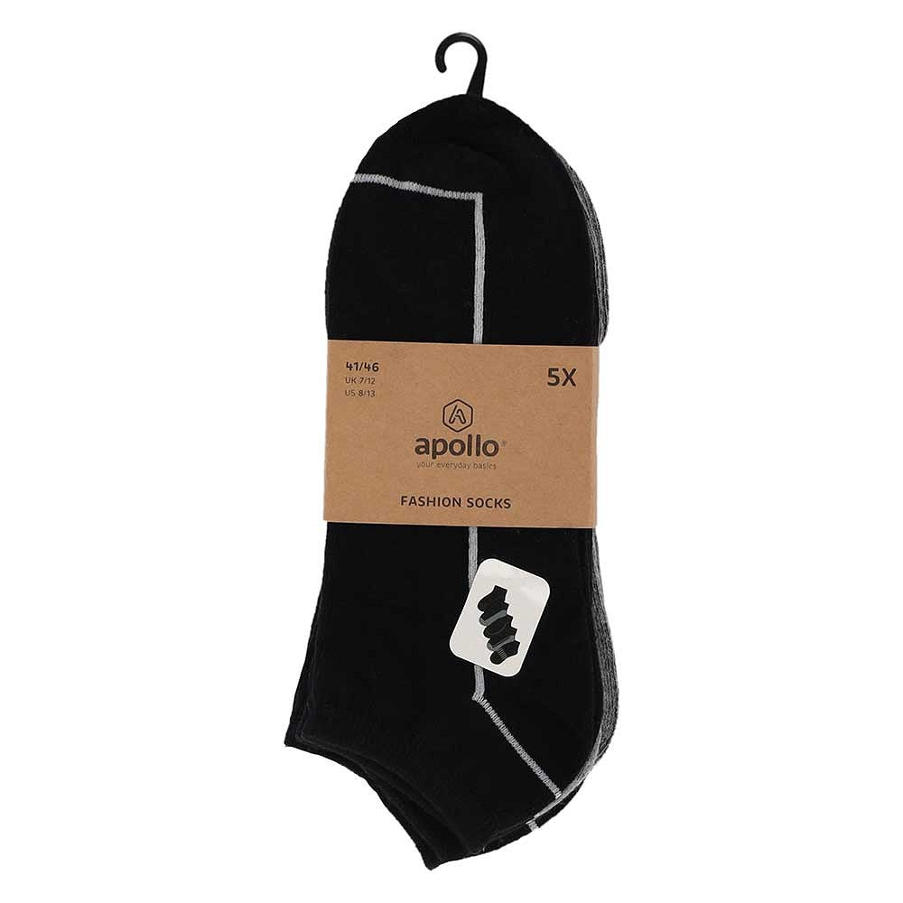 Chaussettes d'entraînement pour hommes - noires - lot de 5