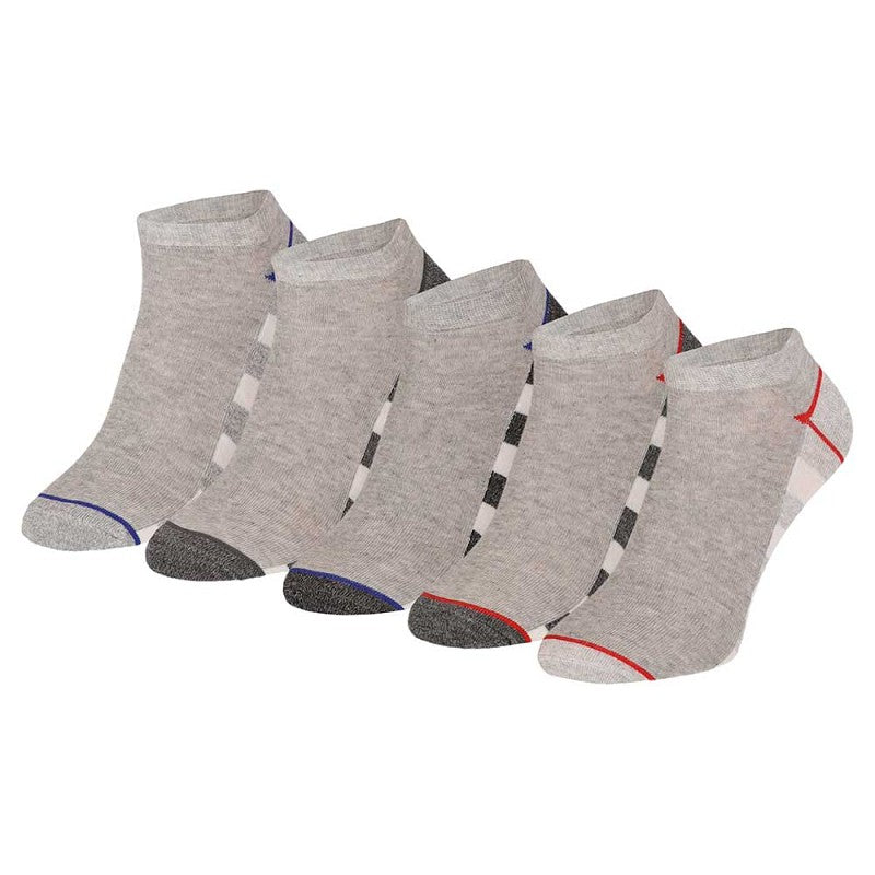 Chaussettes à la cheville Fashion pour hommes - Gris - paquet de 5