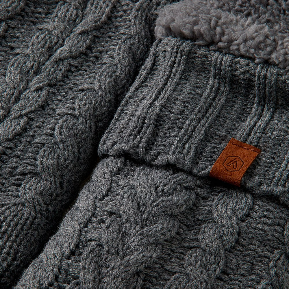 Huissokken heren - Anti slip - Midden grijs
