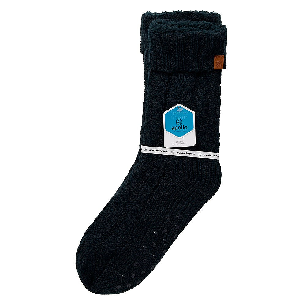 Huissokken heren - Anti slip - Donker blauw