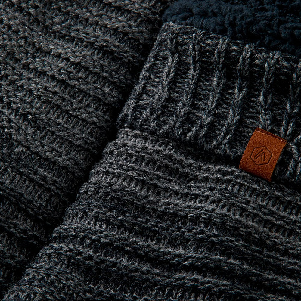 Chaussette de maison pour homme - Antidérapant - Gris