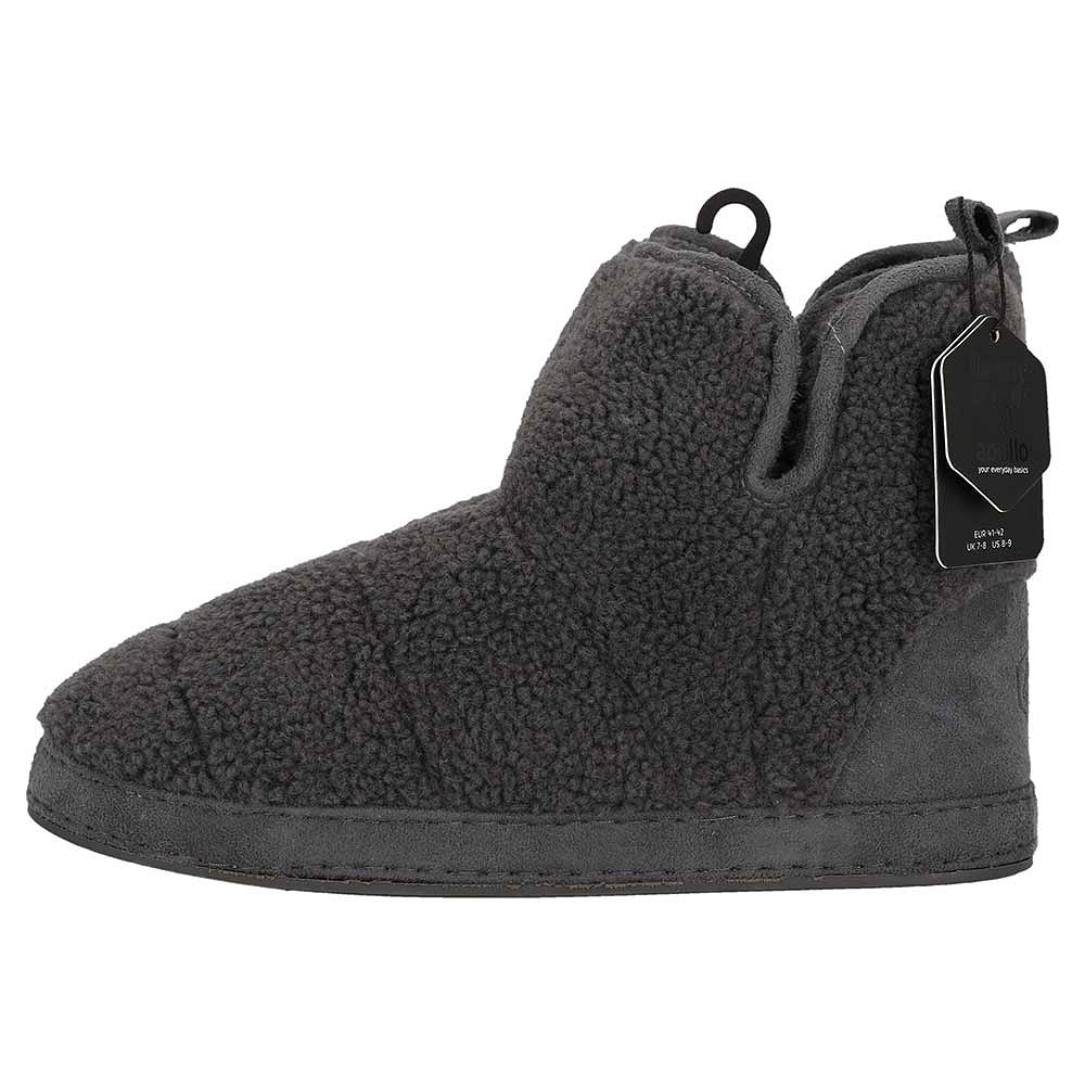 Chaussons hauts en laine Teddy pour hommes