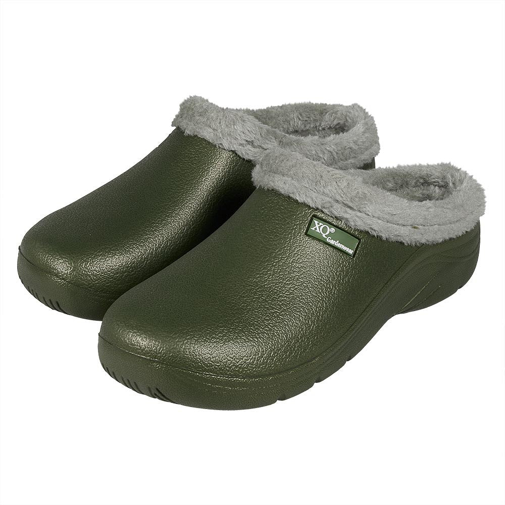Tuinklompen Heren - Fake Fur - Groen