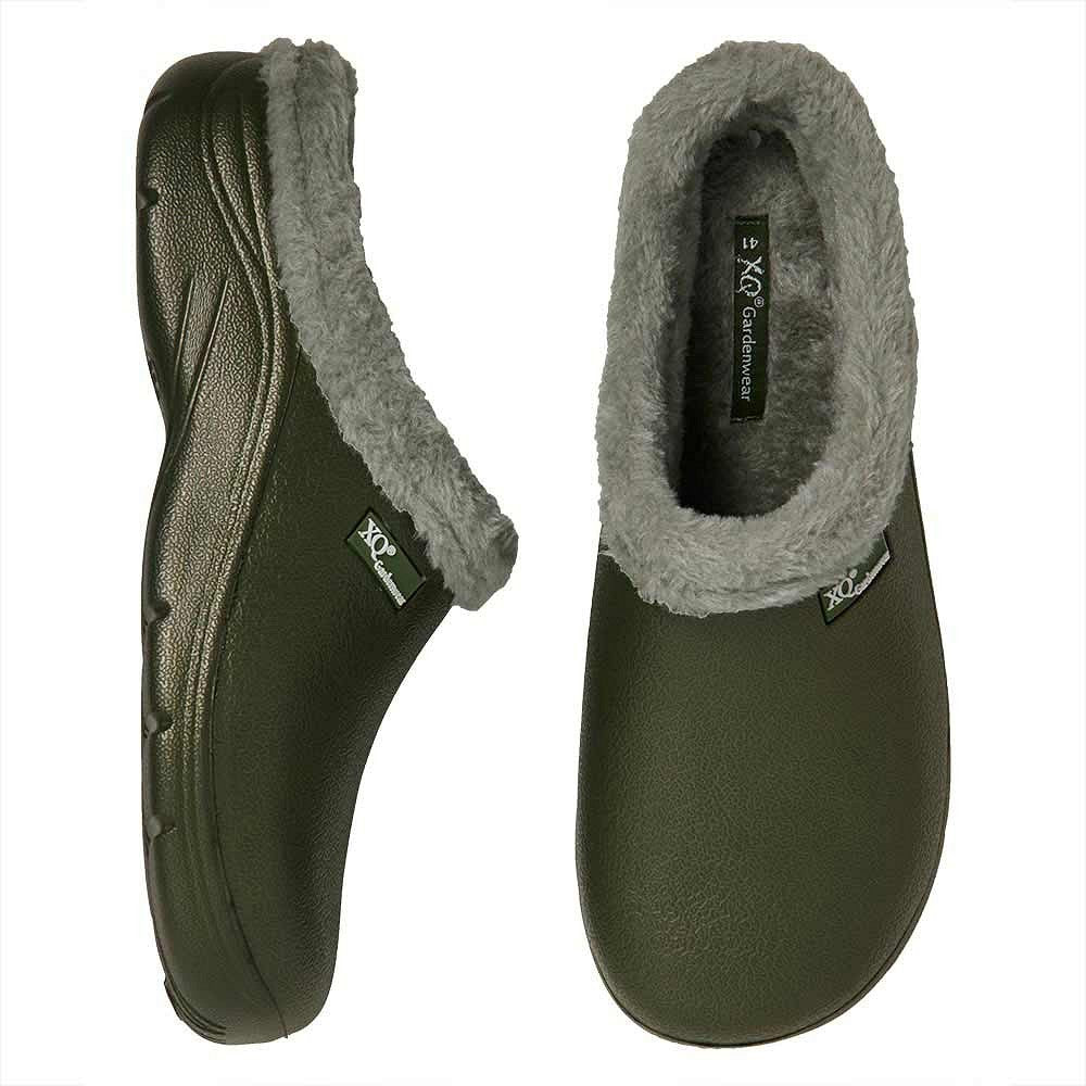 Tuinklompen Heren - Fake Fur - Groen