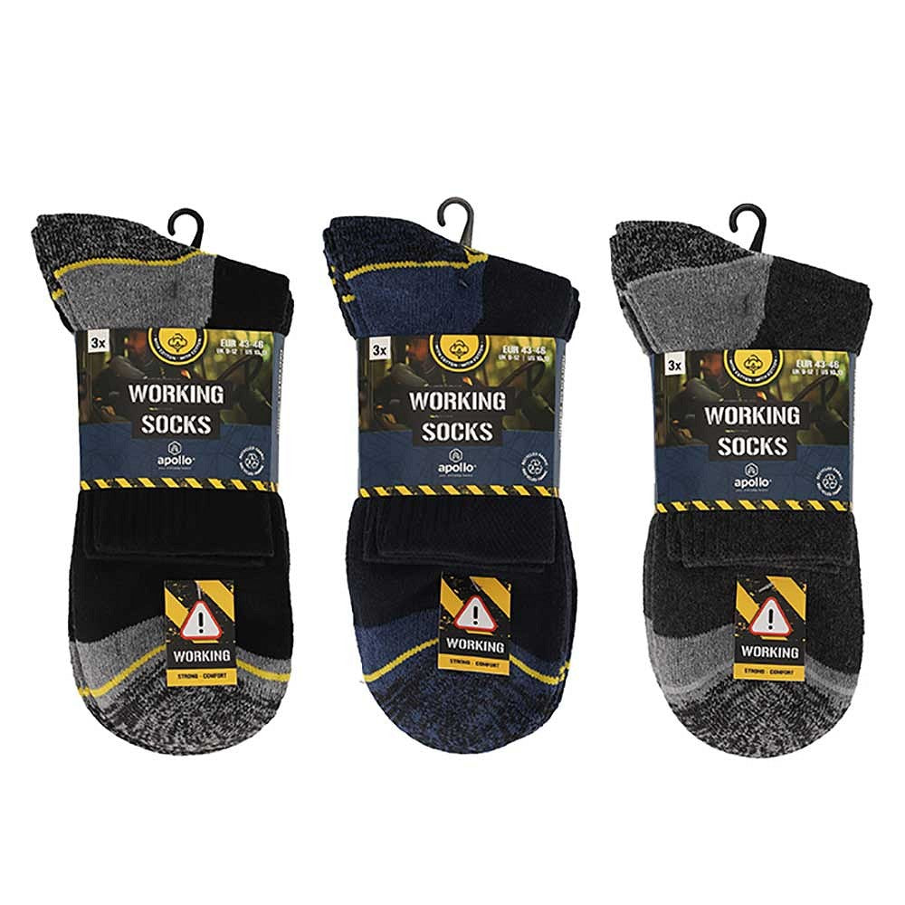 Quarter werksokken - Multicolor - 9-Pak