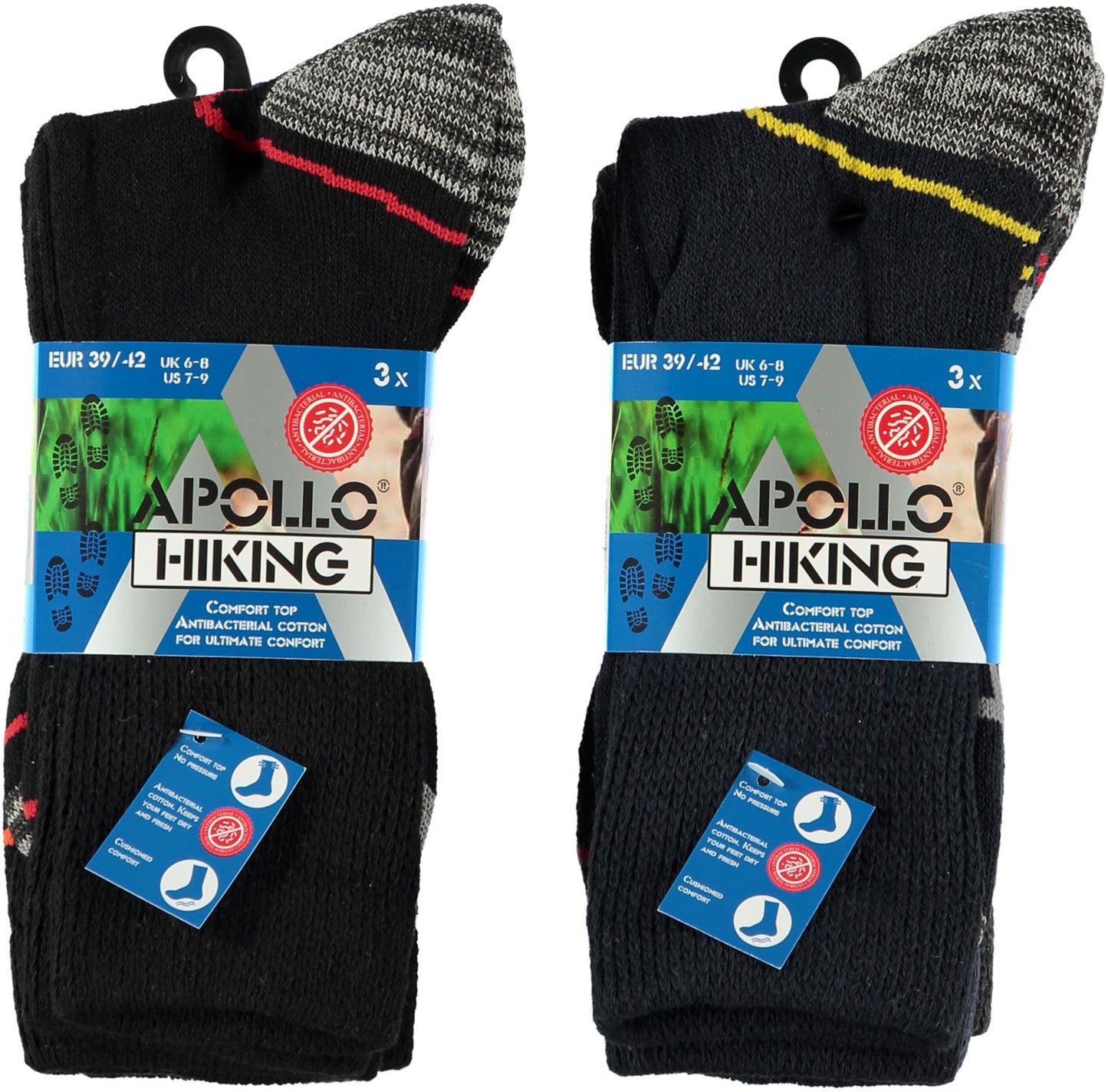Chaussettes de randonnée Unisex - Multi Colour - 3-pack