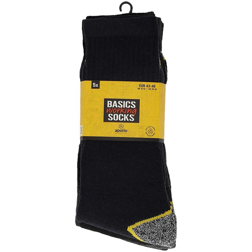 Baumwoll-Arbeitssocken für Herren – Mehrfarbig – 5er-Pack