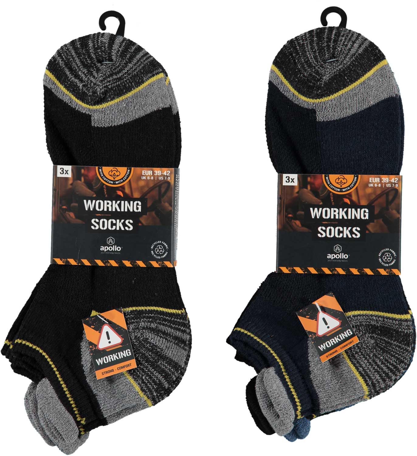 Sneaker werksokken - Multi Color - 3-Pak