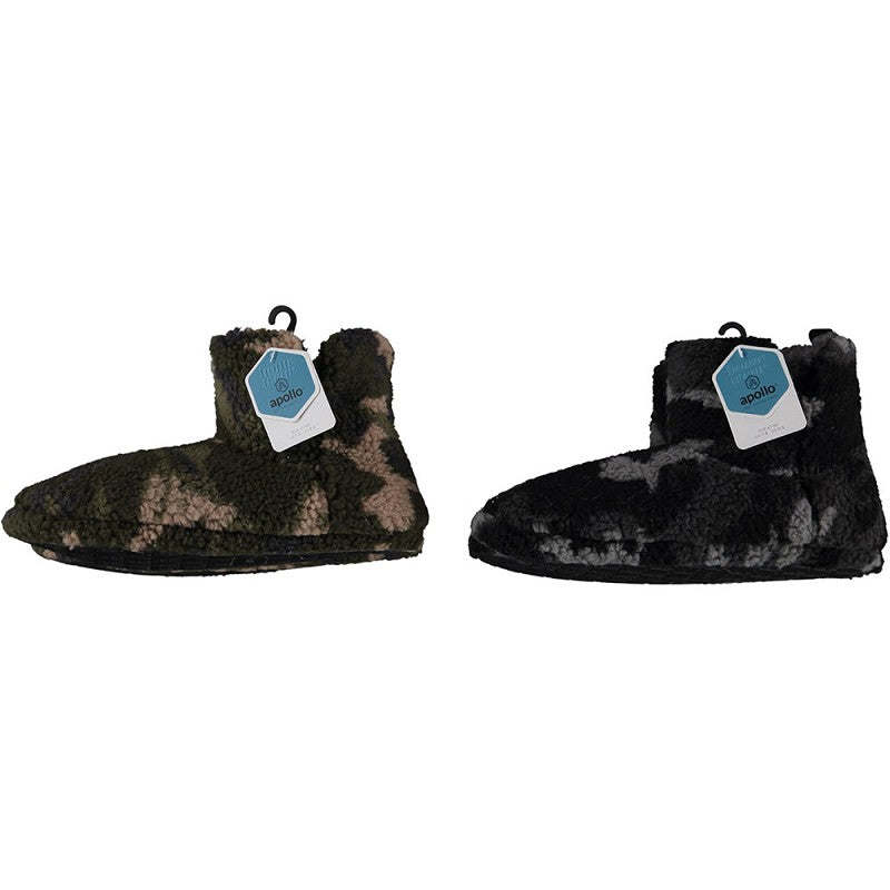 Herren-Teddy-Armee-Pantoffeln