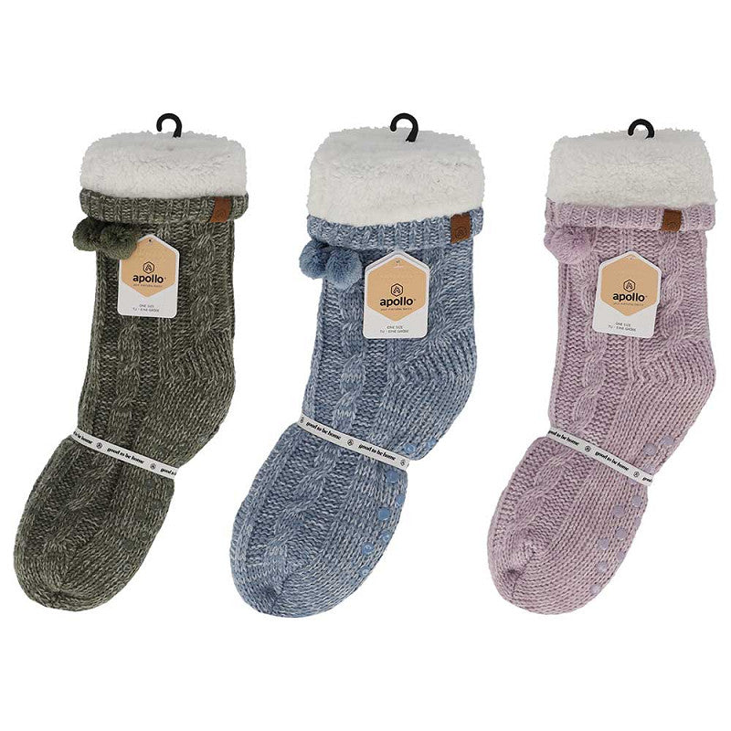 Dames huissokken - Anti slip - Fashion Groen
