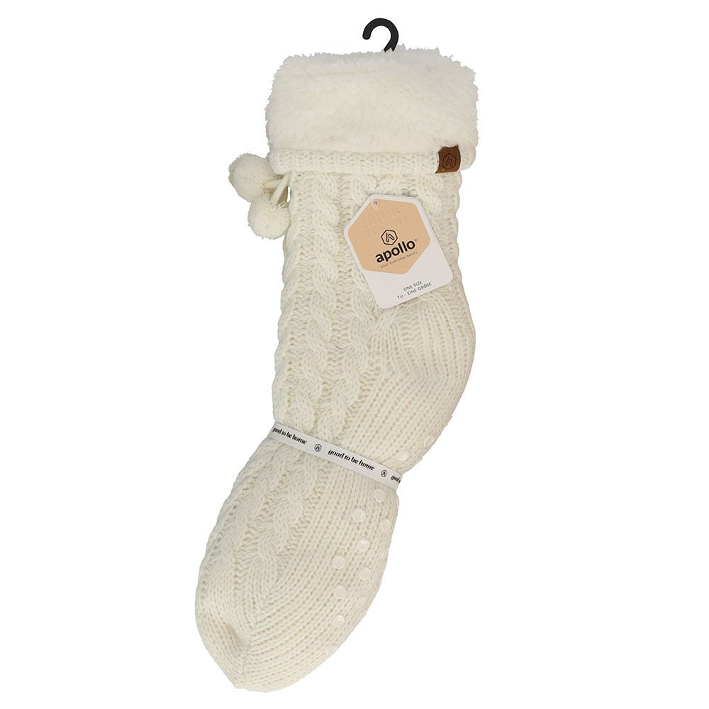 Haussocke Damen - Kunstpelzkragen - Weiß