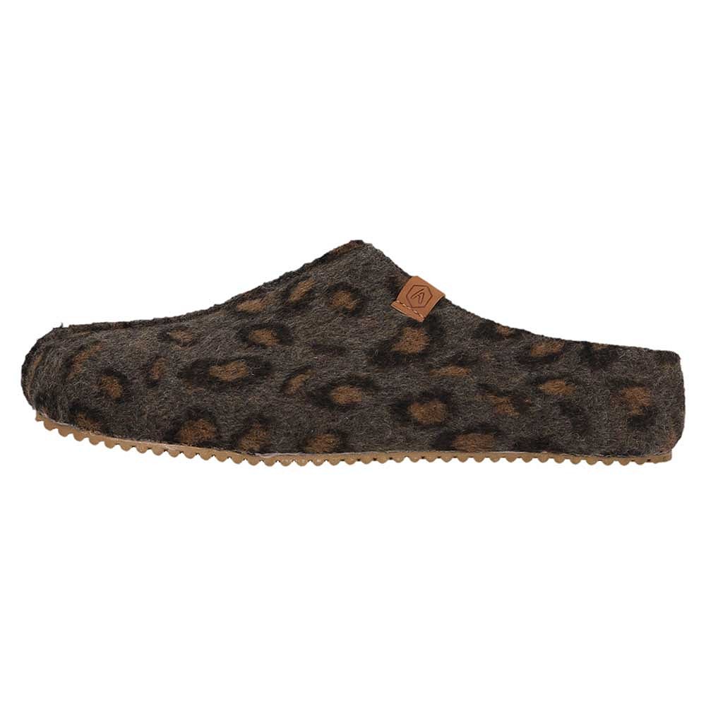 Pantoffels dames met stevige zool en print