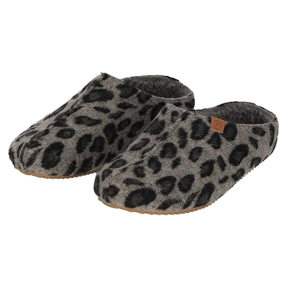 Pantoffels dames met stevige zool en print