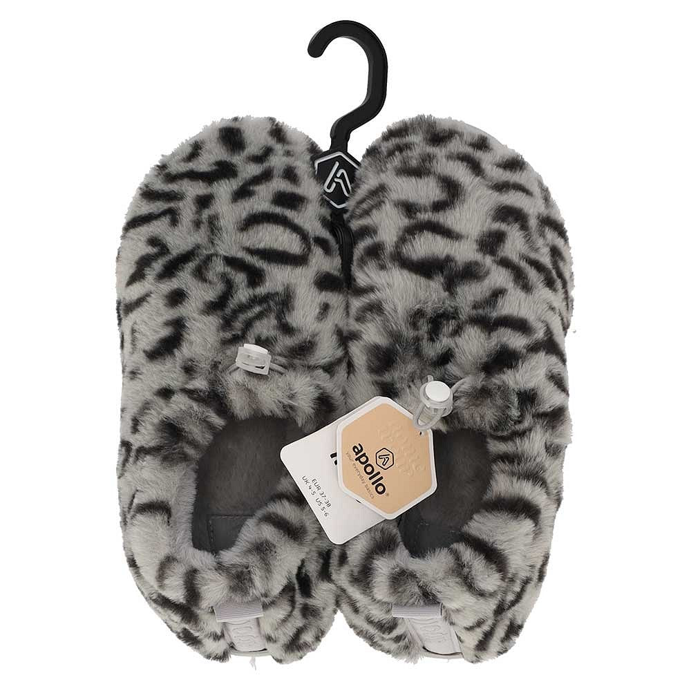 Pantoffeln Damen Pantoletten mit Tierdruck