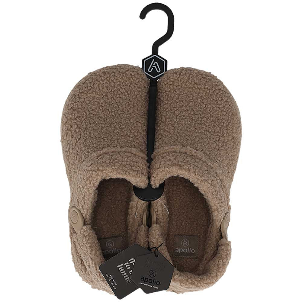 Klomp pantoffels dames - Teddy - Beige