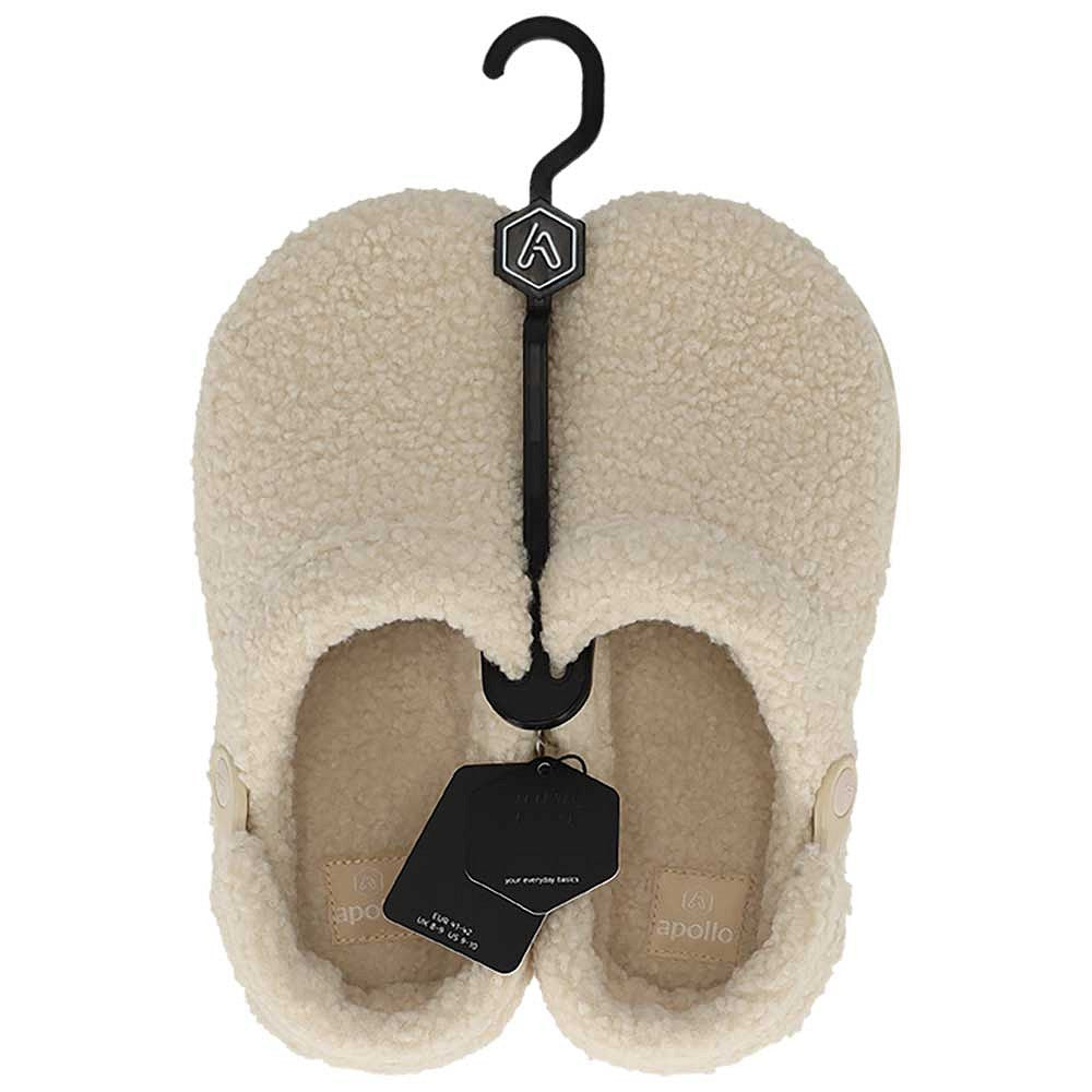 Klomp pantoffels dames - Teddy - Zand