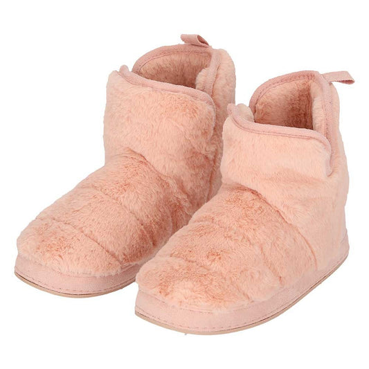 Hoge dames sloffen fake fur - Roze