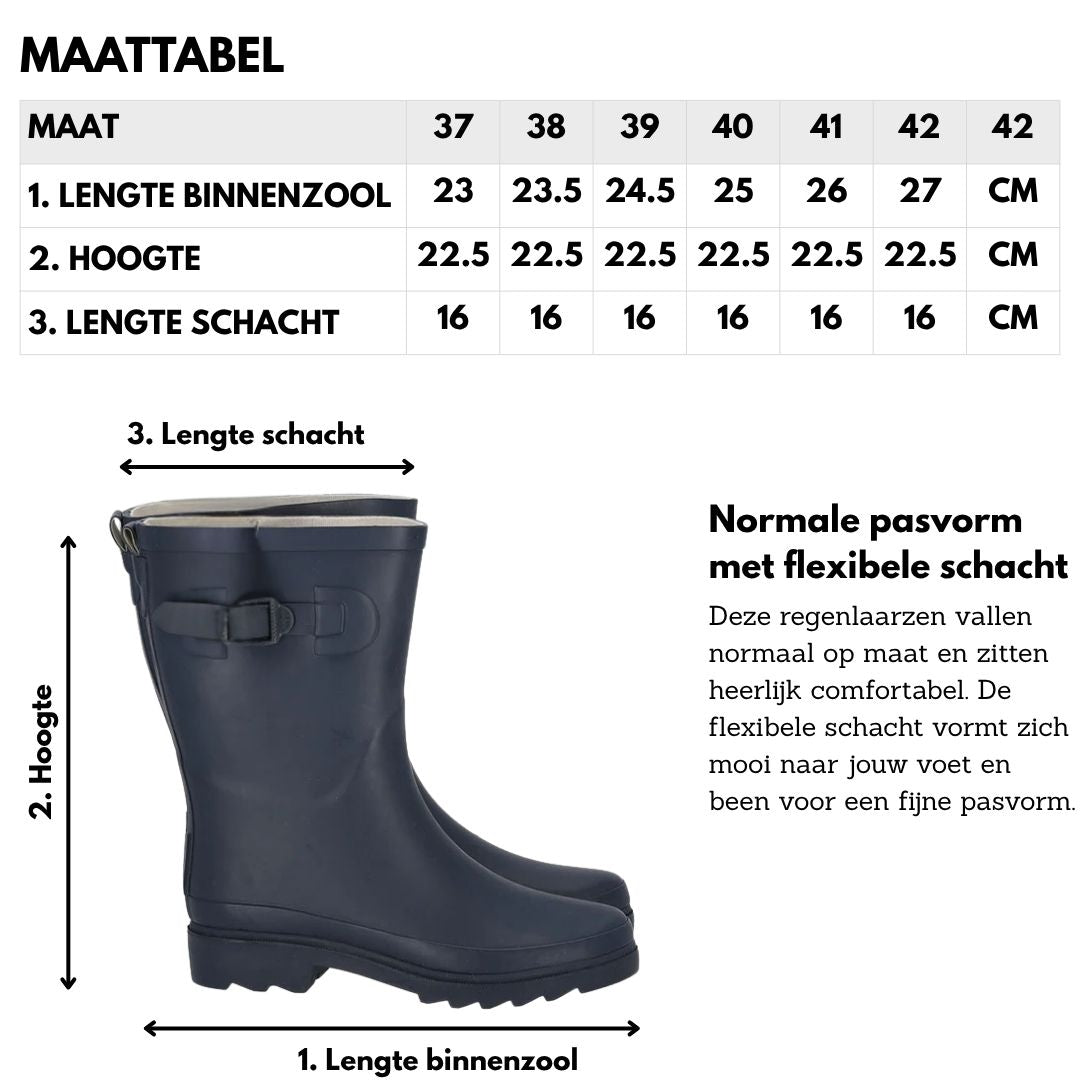 Regenstiefel Damen – Gummi – Marineblau