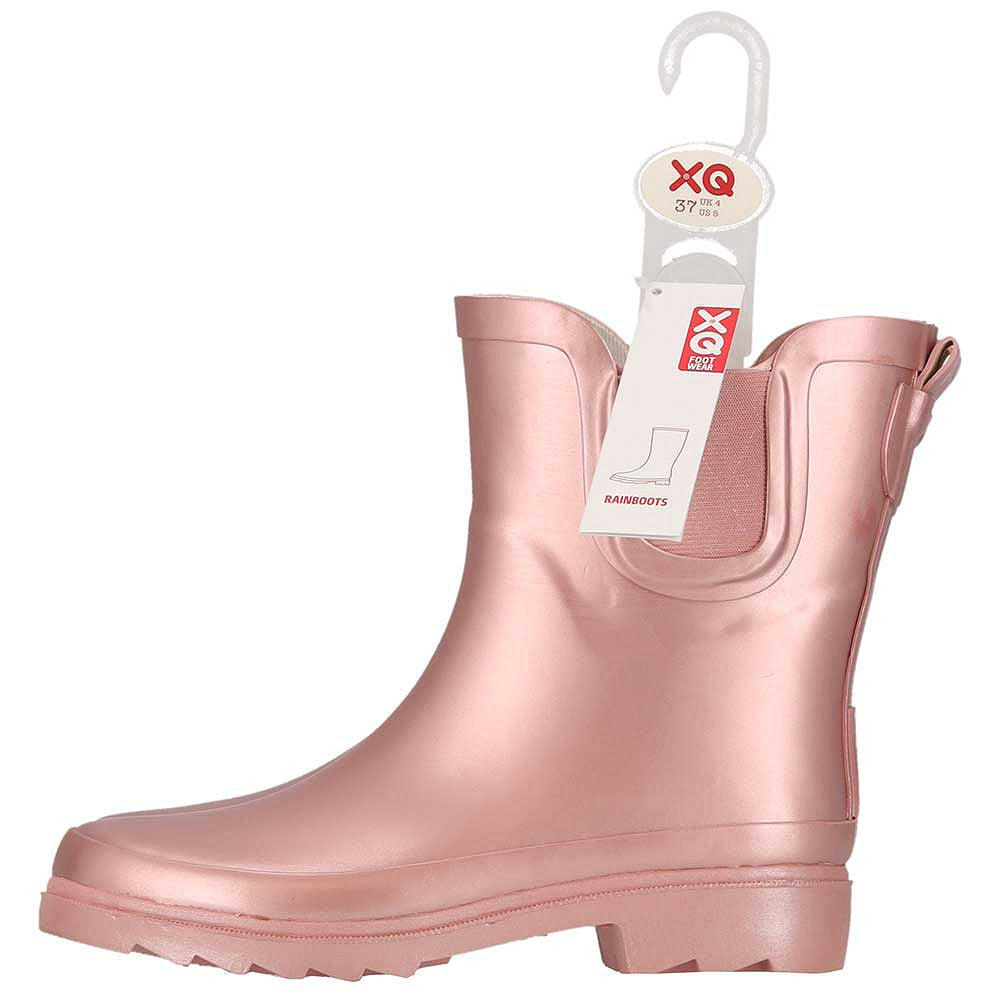 Regenlaarzen Chelsea - Roze Metallic