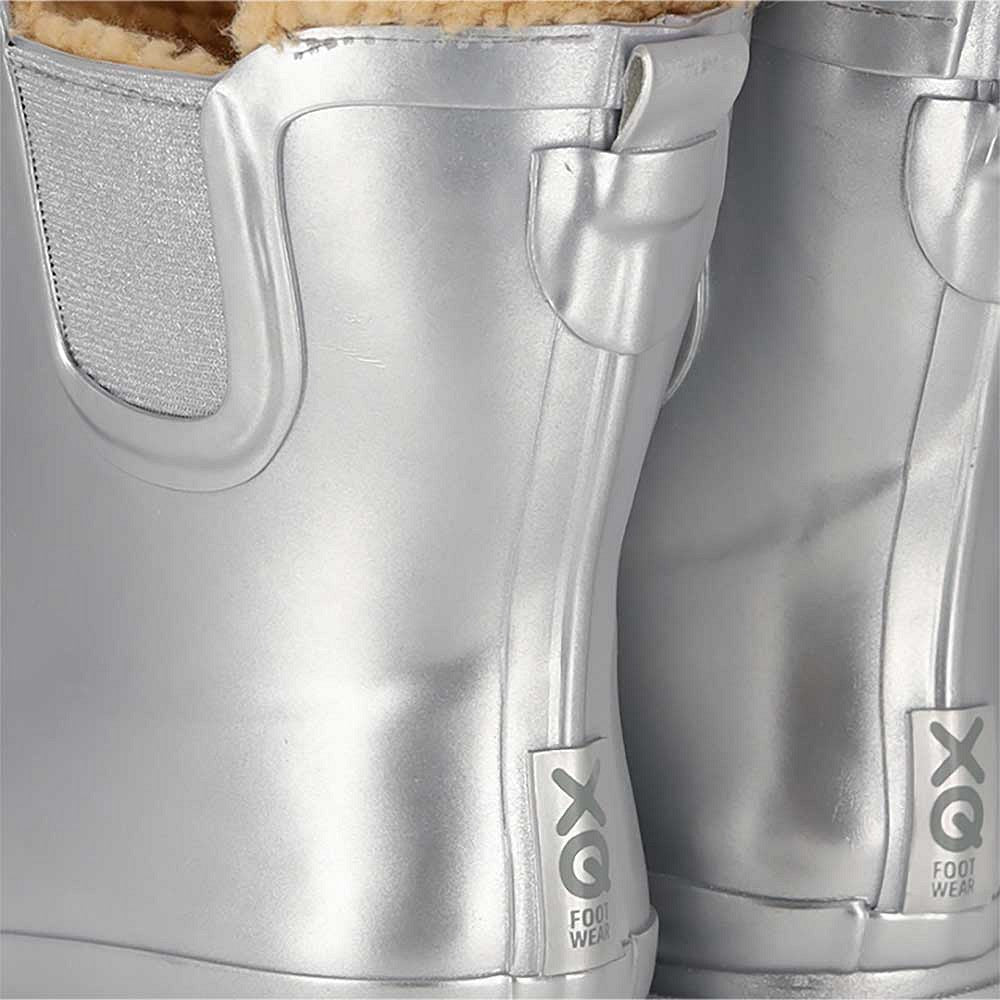 Morethansocks - Chelsea regenlaarzen dames - Fake fur voering