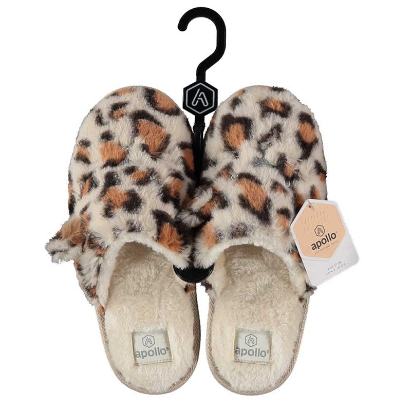 Pantoffel dames met dierenprint