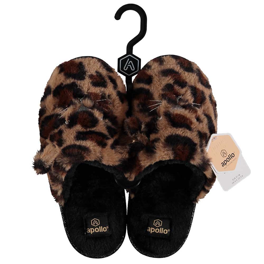Pantoffel dames met dierenprint