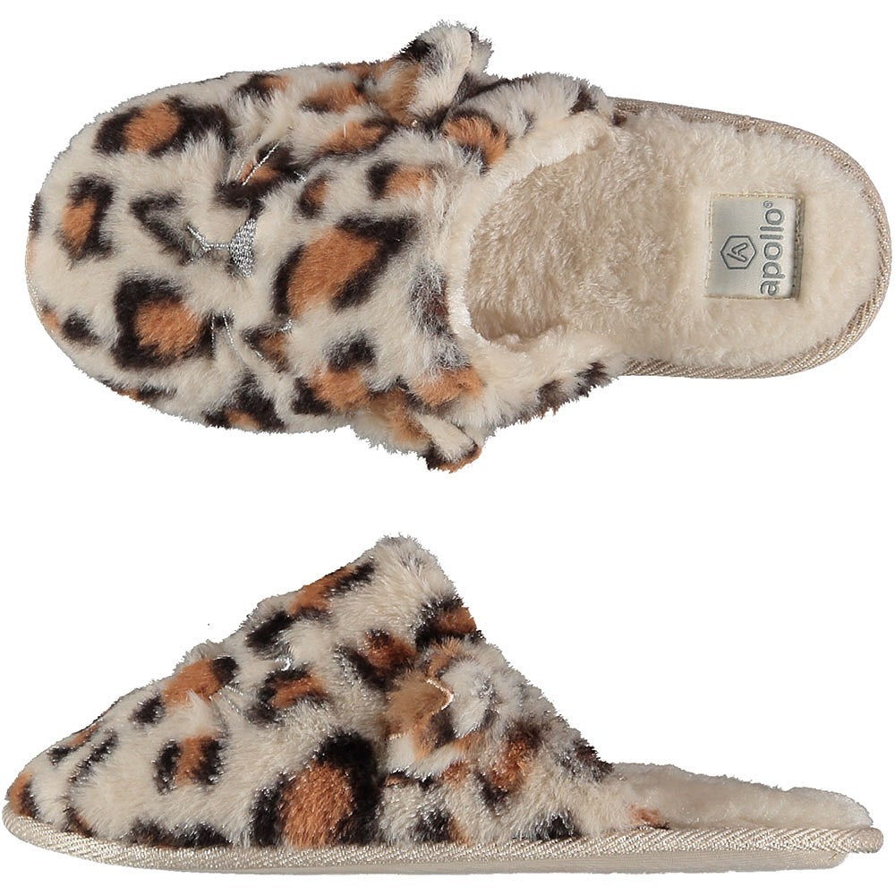 Pantoffel dames met dierenprint