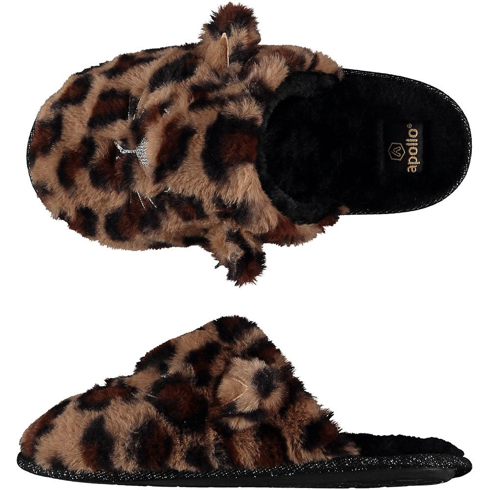 Pantoffel dames met dierenprint