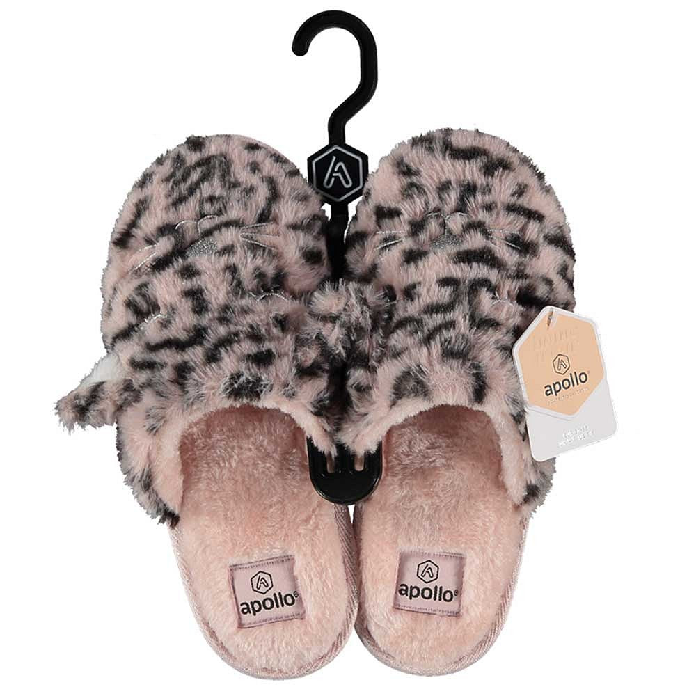 Pantoffel dames met dierenprint