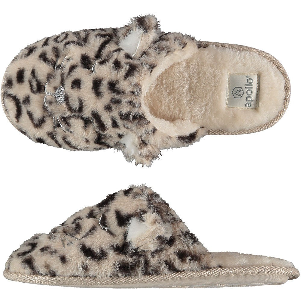 Pantoffel dames met dierenprint