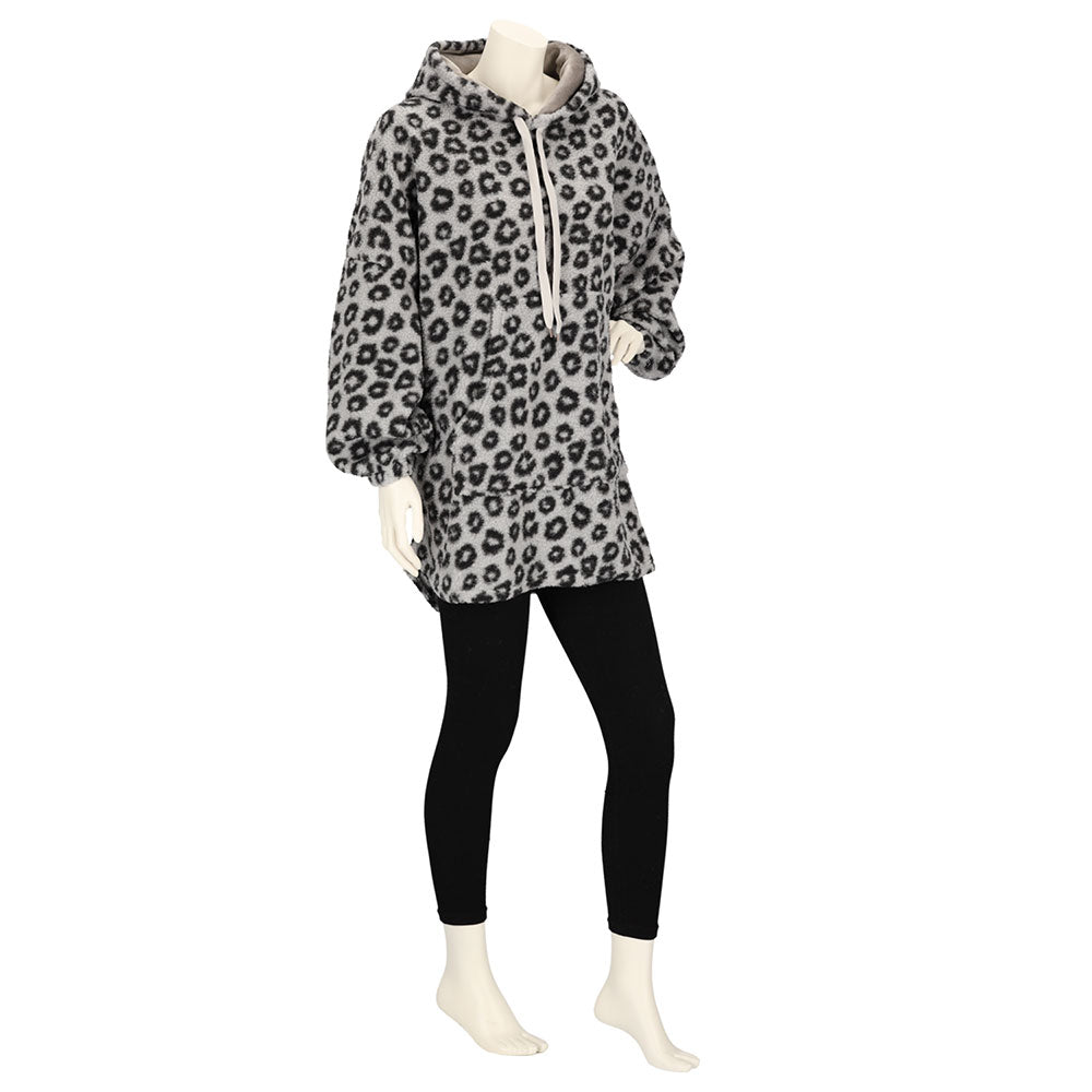 Huggle Hoodie Ladies - Leopard Print - Taille unique