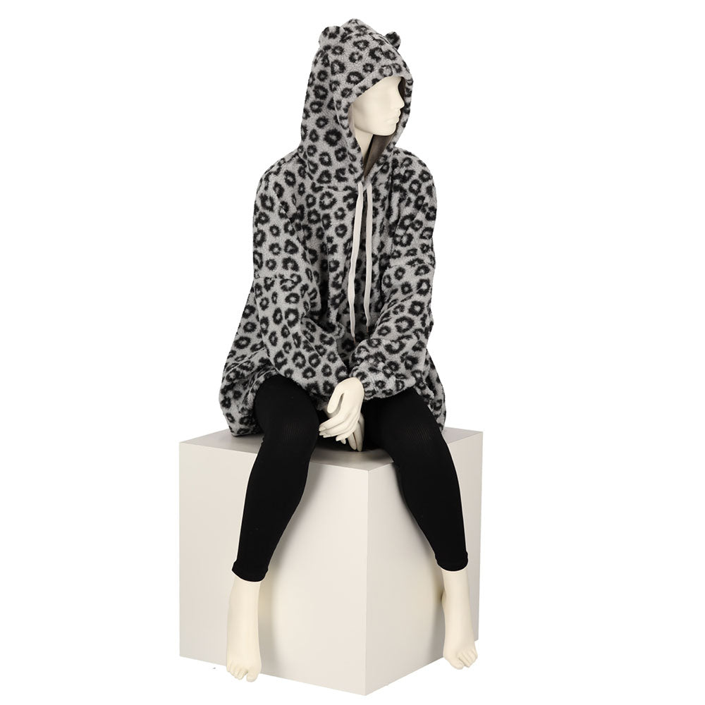 Huggle Hoodie Ladies - Leopard Print - Taille unique