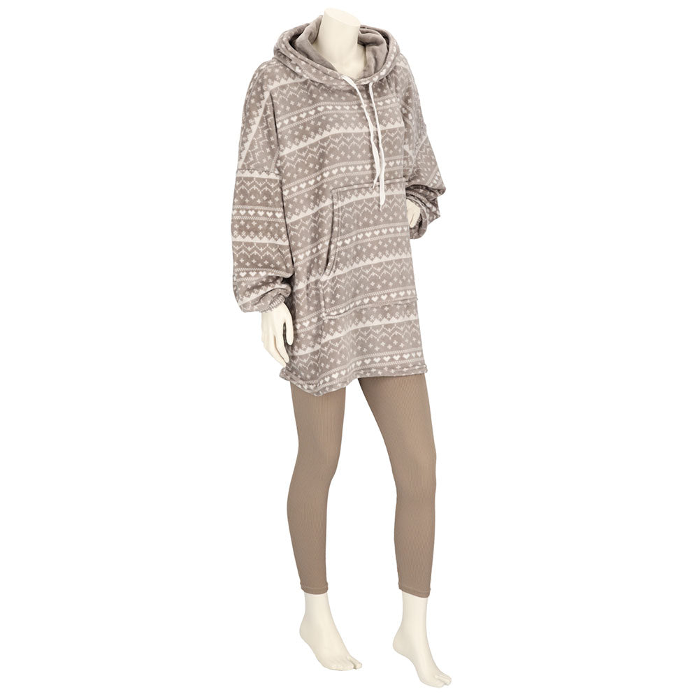 Huggle Hoodie - Noorse Print - One Size