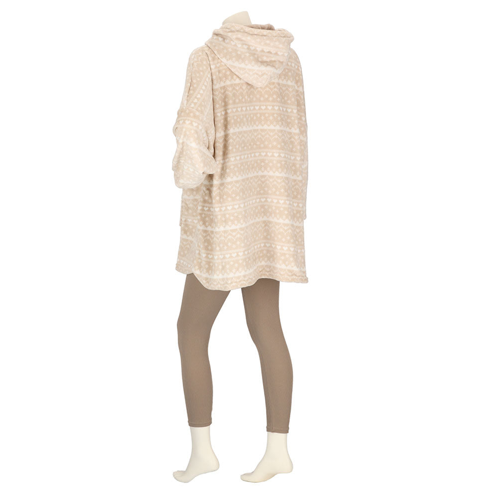Huggle Hoodie - Noorse Print - One Size
