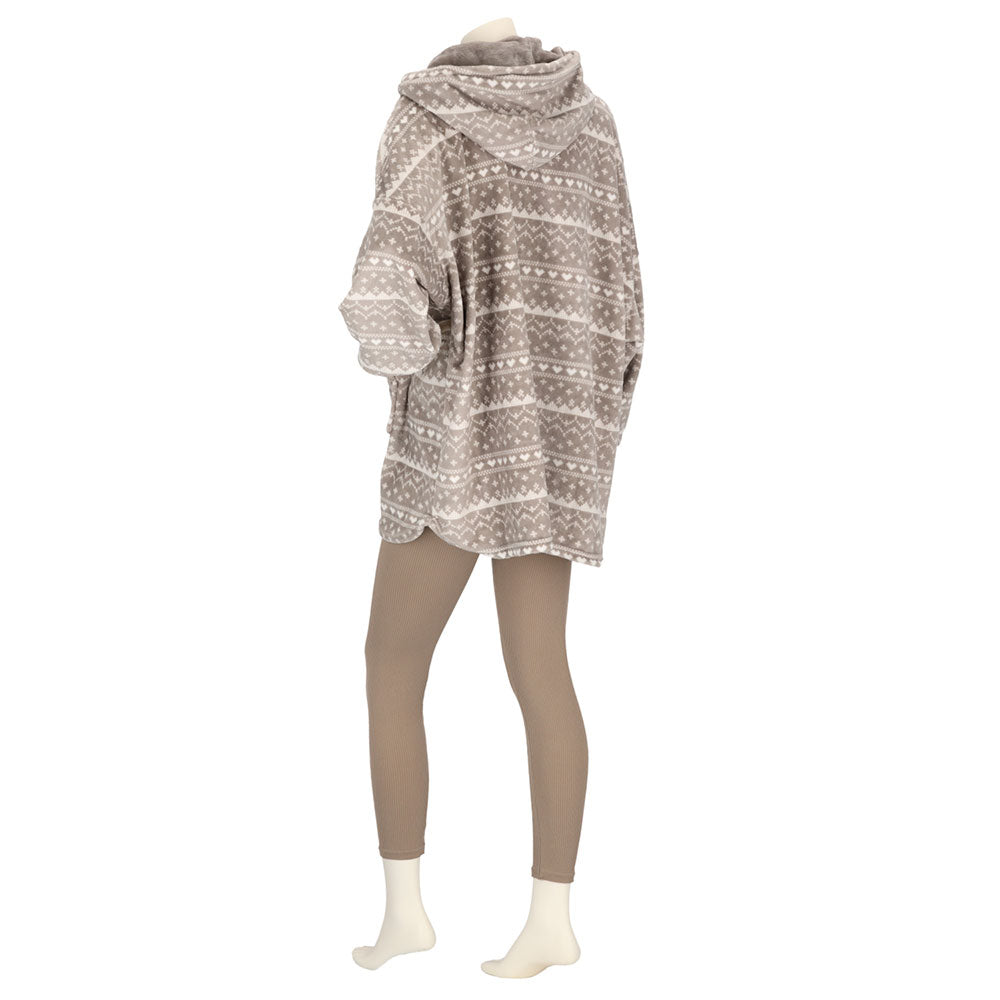 Huggle Hoodie - Noorse Print - One Size
