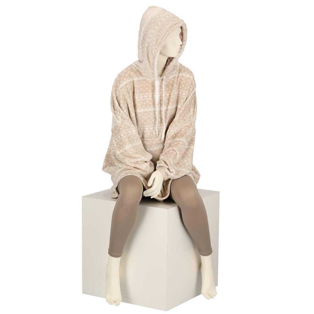 Huggle Hoodie - Noorse Print - One Size