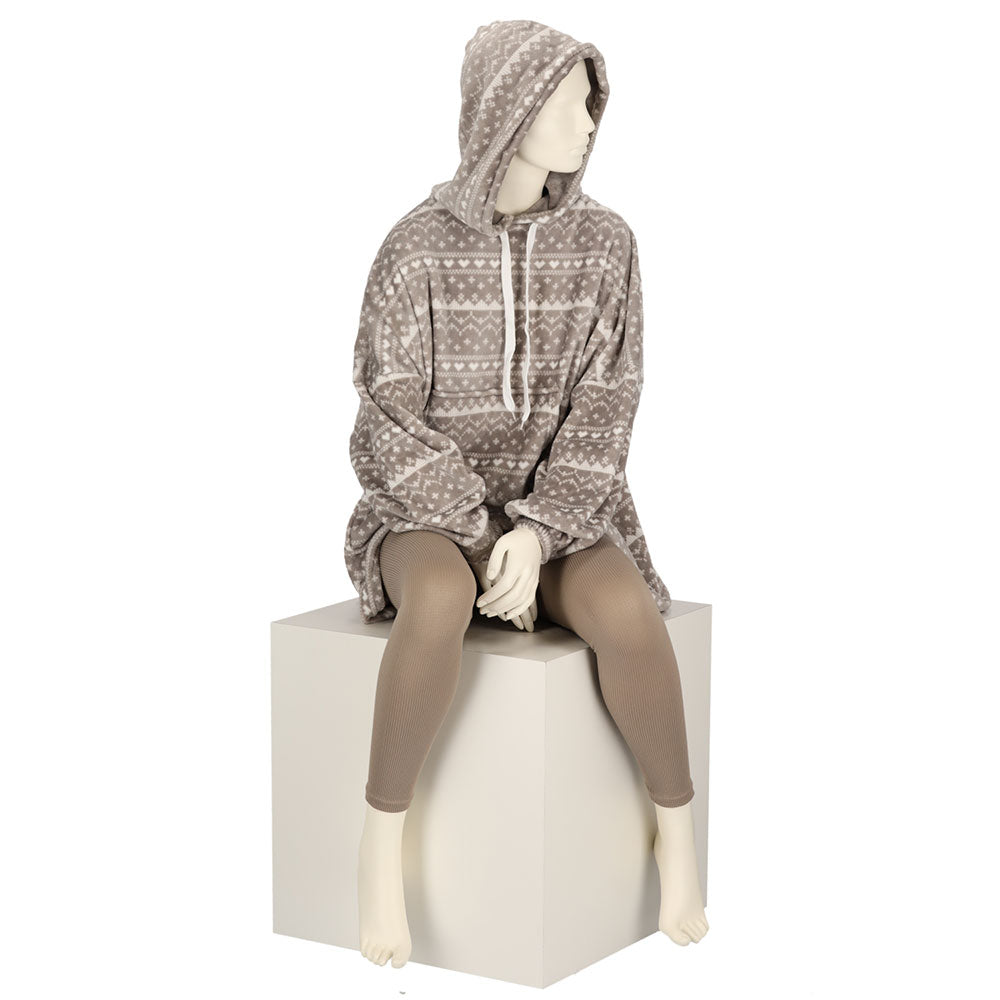 Huggle Hoodie - Noorse Print - One Size