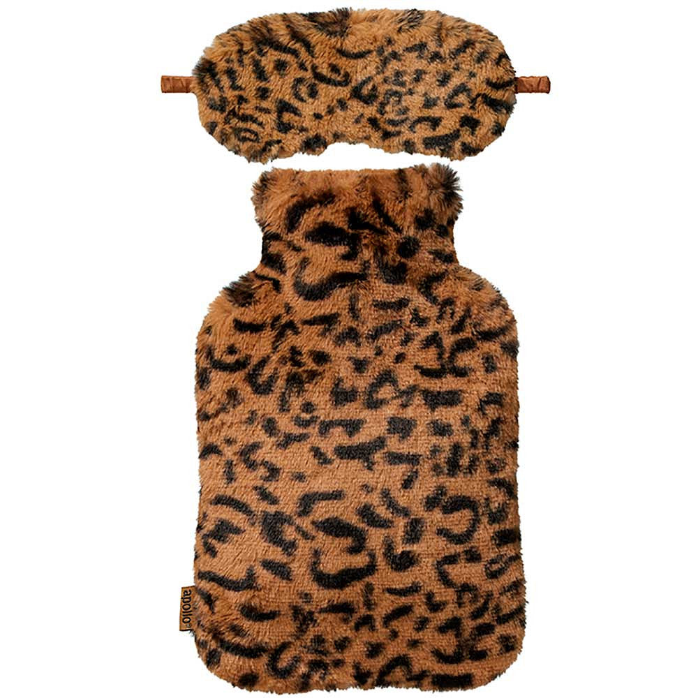 Kruik leopardprint met bijpassend oogmasker