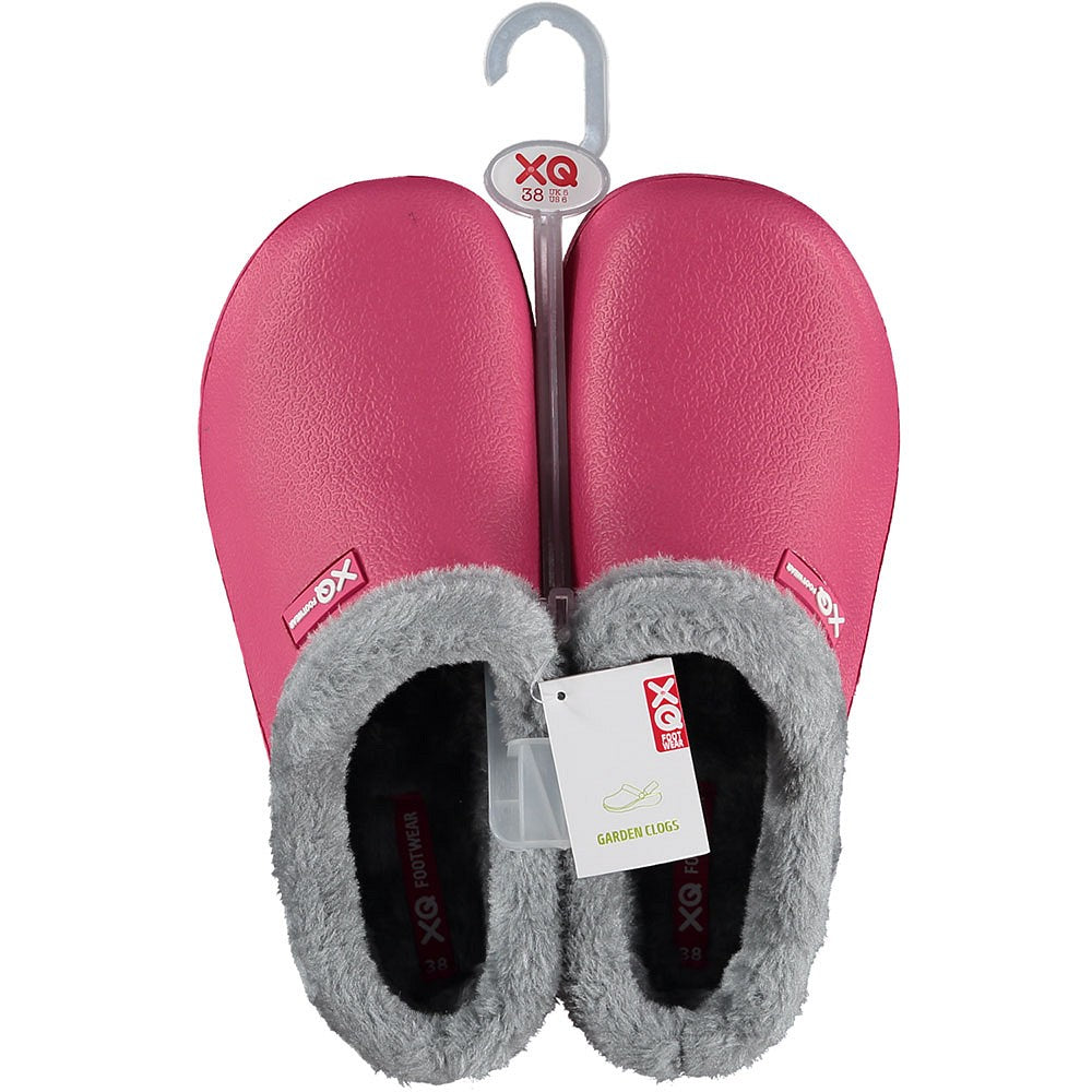 Tuinklompen Dames - Fake Fur - Roze