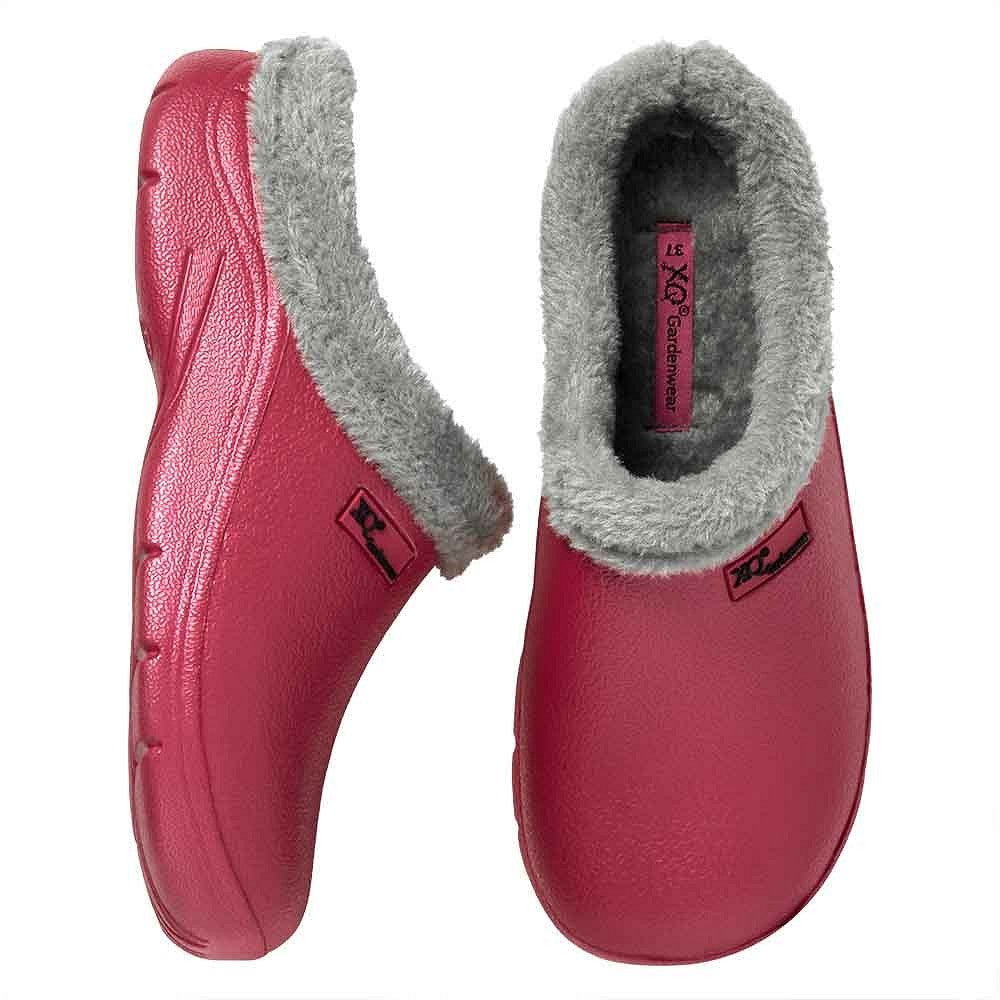 Tuinklompen Dames - Fake Fur - Roze