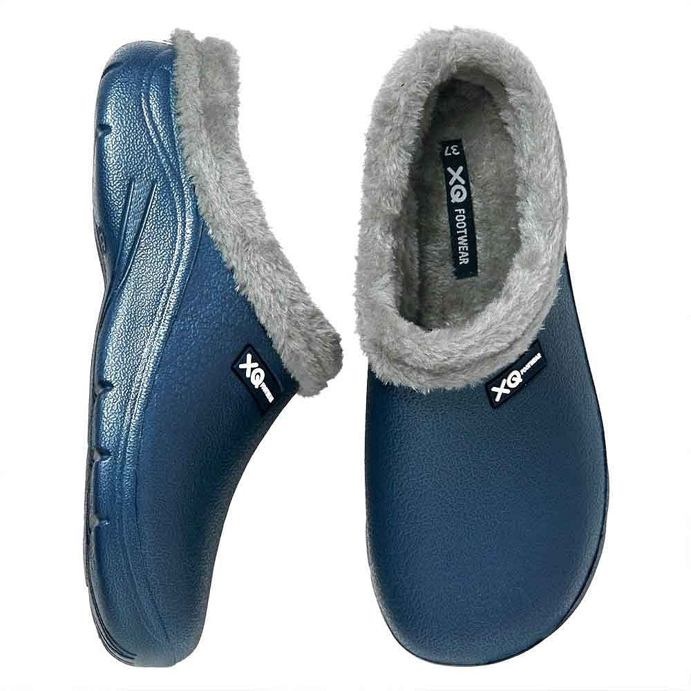 Tuinklompen Dames - Fake Fur - Navy