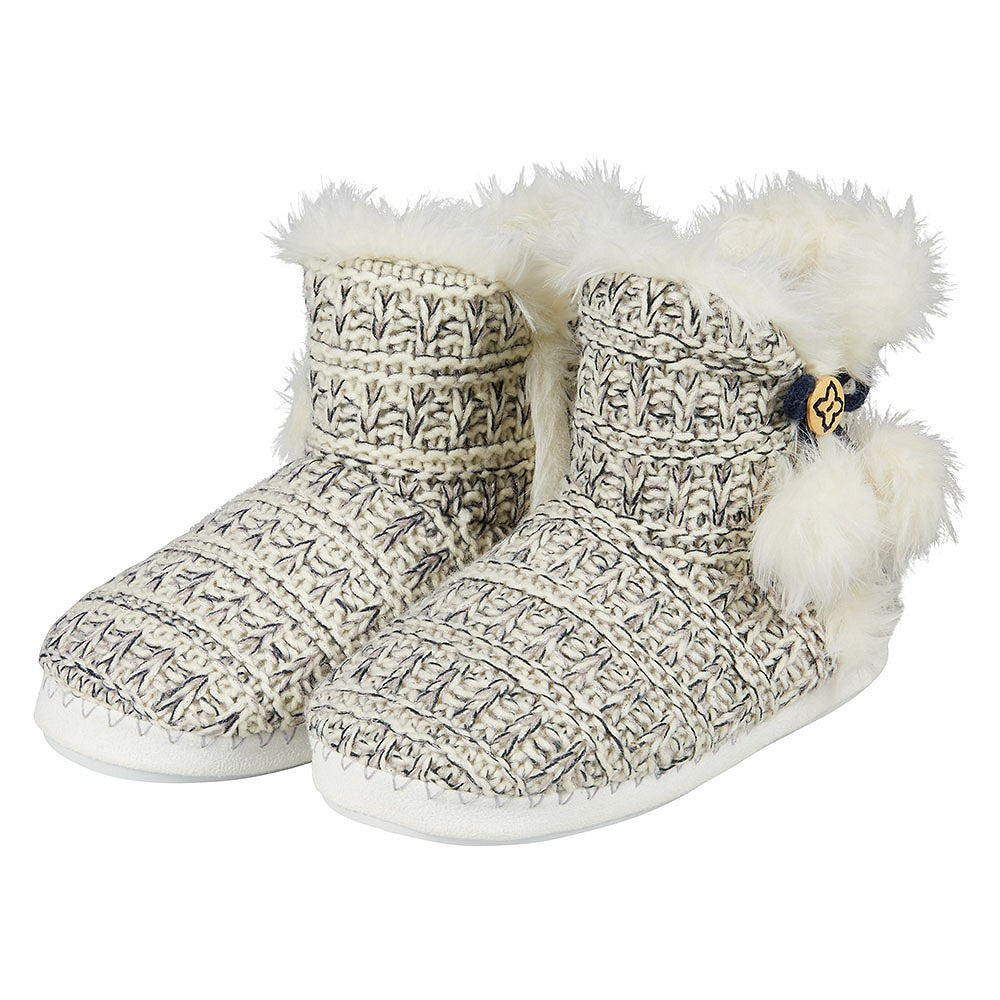 Hohe Damenstrickpantoffeln