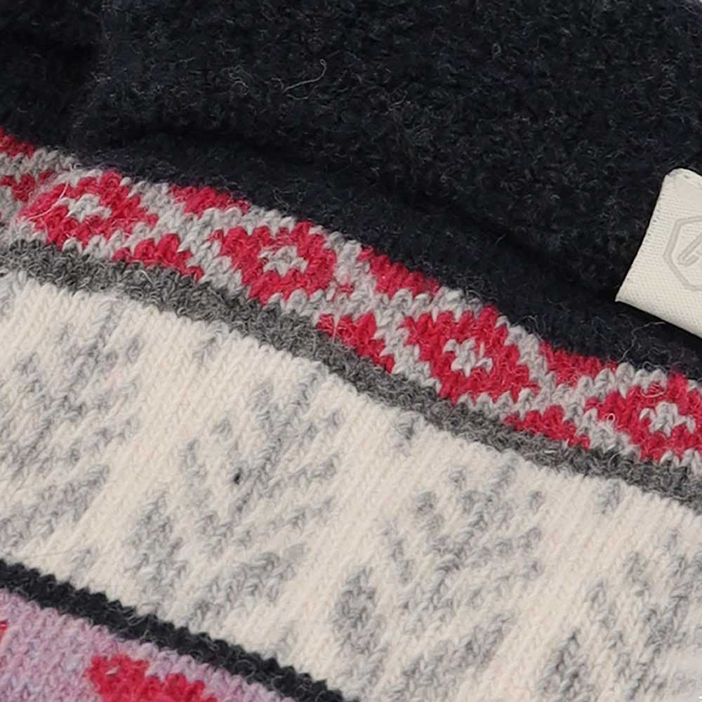 Gebreide huissokken - Dames - Ijssterren patroon - 3-Pack