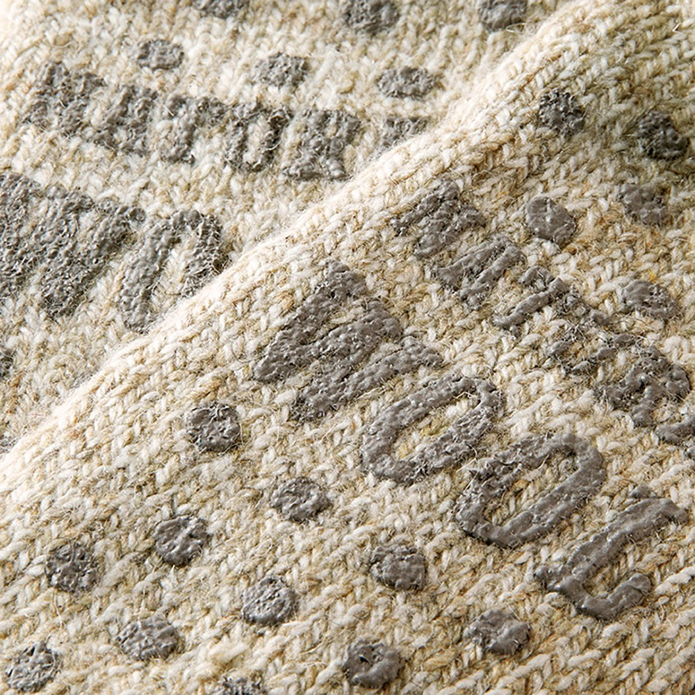 Chaussettes de maison pour dames - Laine - Marron clair - Antidérapantes
