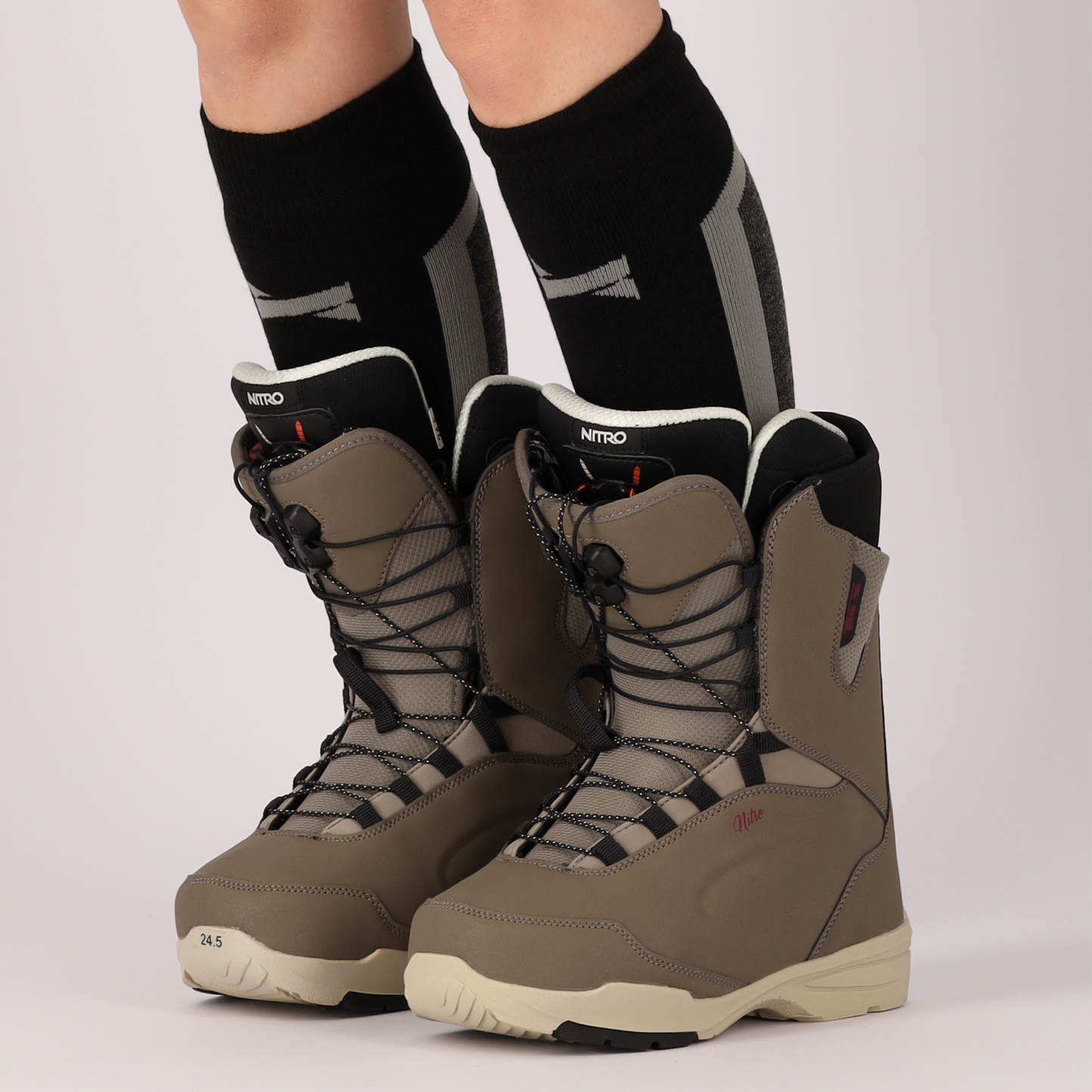 Chaussettes de snowboard unisexe - 4 paires
