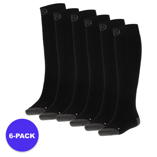 Skisokken Unisex - Plain - Badstof Zool - 6-Pack - Voordeelpakket