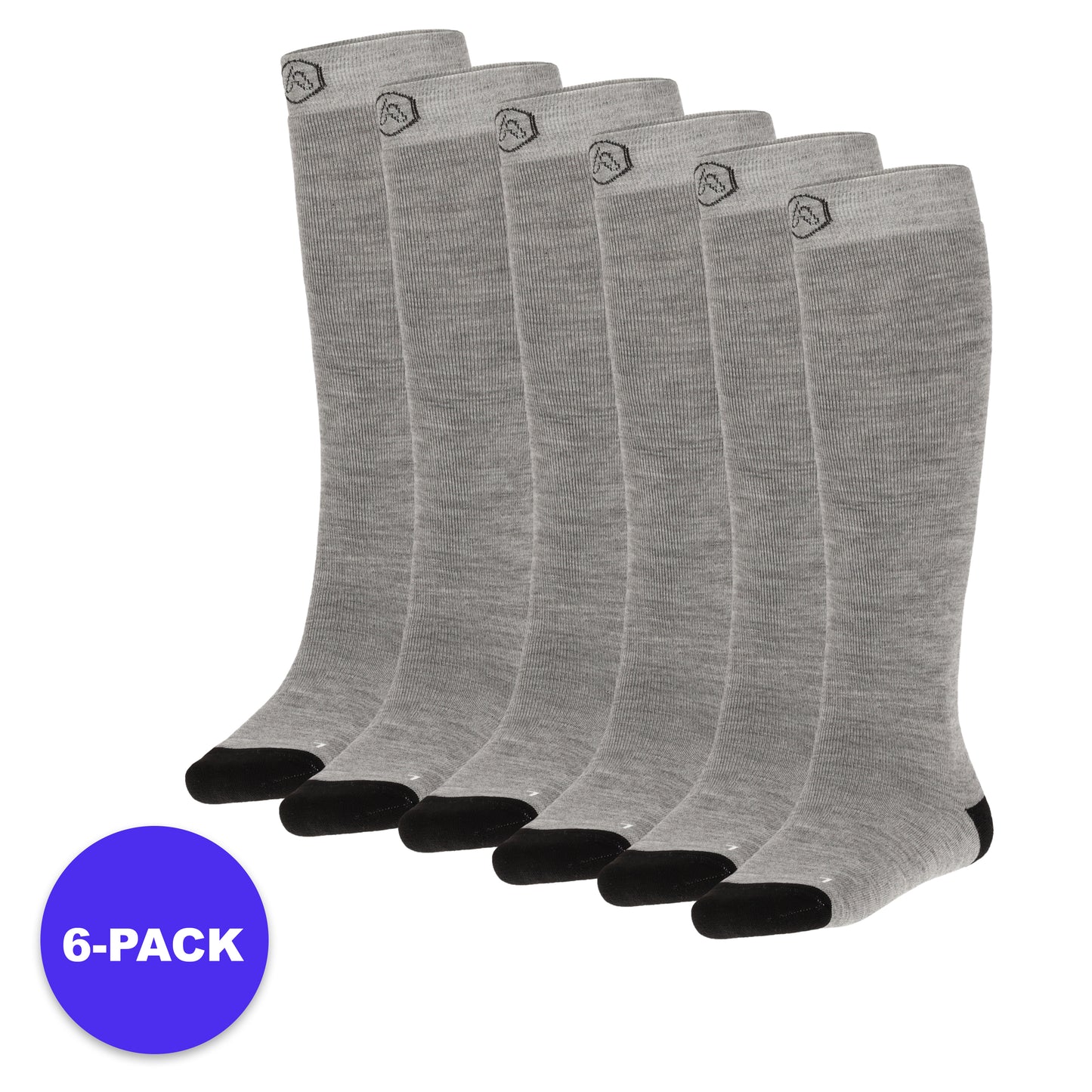 Skisocken Unisex - einfarbig - Frotteesohle - 6er-Pack - Sonderpackung