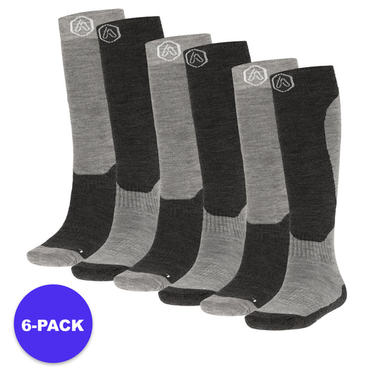 Skisokken Unisex - Design - 6-Pack - Voordeelpakket