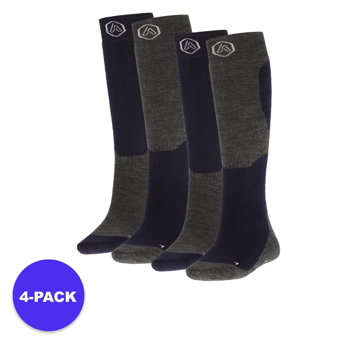 Chaussettes de ski unisexe - Design - 4-Pack - Advantage pack